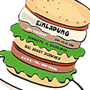 Einladungsvorlage Burger
