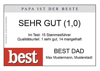 Drucke selbst! Vatertagskarten kostenlos online gestalten und selbst