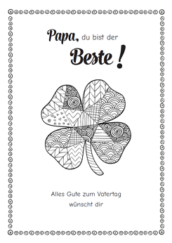 Drucke selbst! Vatertagskarten kostenlos online gestalten und selbst