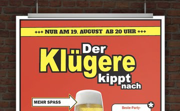 © Druckeselbst! Einladung Der Klügere kippt nach