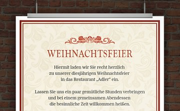 © Druckeselbst! Einladung Weihnachtsfeier