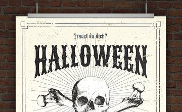 © Druckeselbst! Gruselige Halloweeneinladung online gestalten