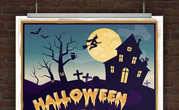 © Druckeselbst! Halloween Flyer online gestalten