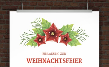© Druckeselbst! Weihnachtsfeiereinladung online gestalten