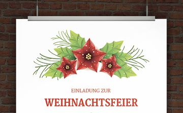 Weihnachtsfeiereinladung 